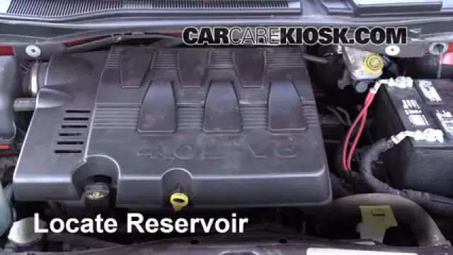 2009 Volkswagen Routan SEL 4.0L V6 Líquido limpiaparabrisas Agregar líquido